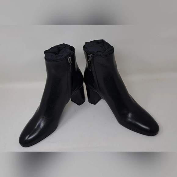 NWT Saint Laurent Paris LouLou 70 Zip Booties Ankle Boots Black Leather 38EU 8US - Picture 6 of 16